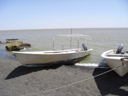 The mighty vessels that took us across Lake Turkana.
