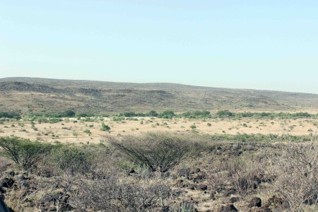 The semi-desert landscape around Ileret.