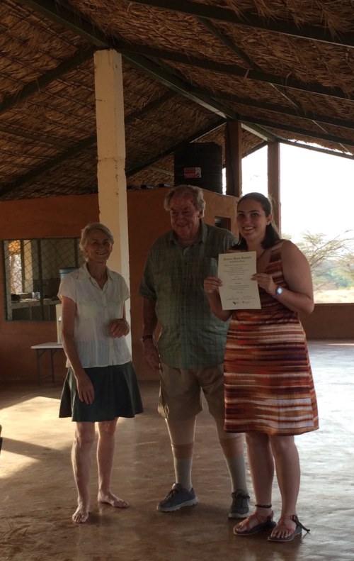 Morgan with Drs Meave and Richard Leakey