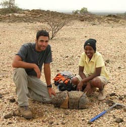 Dinosaur fossil discovered in the Lubur Hills, West Turkana.