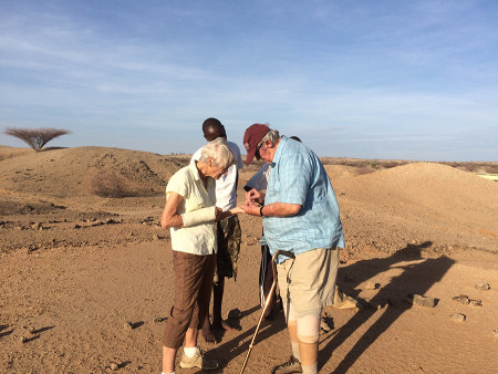 Not one paleoanthropologist but two! Drs. Richard and Meave Leakey return to the South Turkwel site and pick up the fragment. Back at the lab, it turns to be a perfect fit within a tooth already collected from the site. 