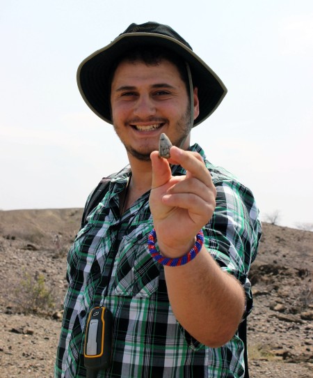 Max has found a crocodile tooth!