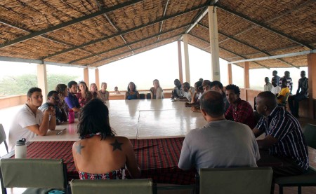 Field School Director Linda Martin and Prof. Dino Martins gave congratulatory speeches to the students for their graduation ceremony