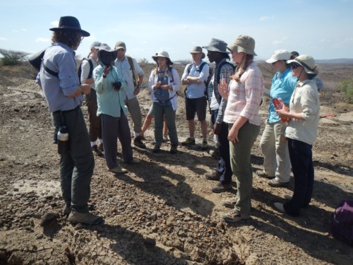 Sale tells the group how after finding the calcaneus, they decide to excavate the area and found a humerus!