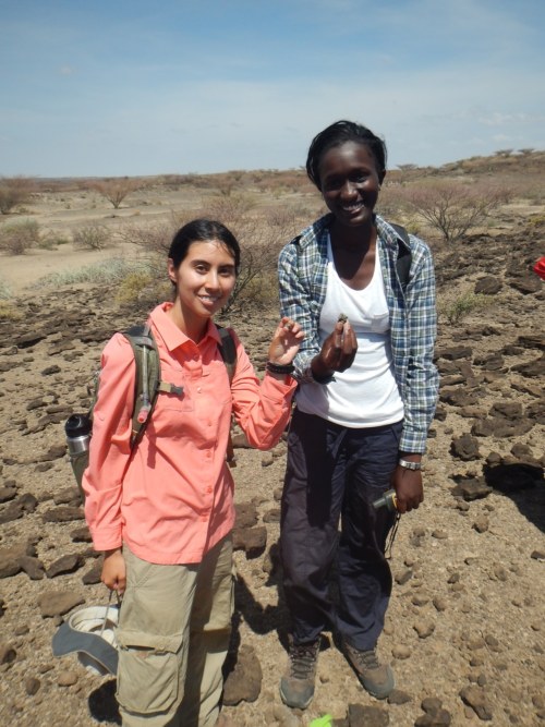 Carla and Esther pose with their pair of talus's!