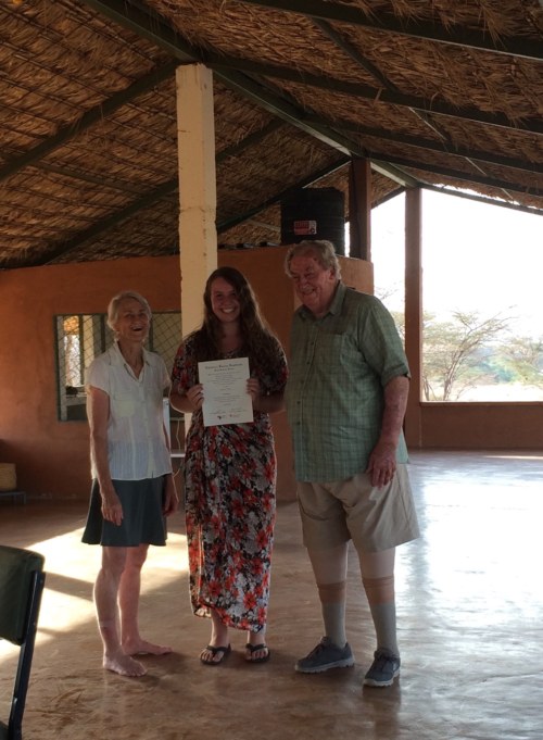 Yvette with Drs Meave and Richard Leakey