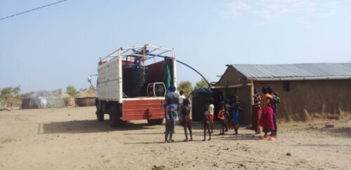 Part of the Free Water Distribution Programme In Ileret