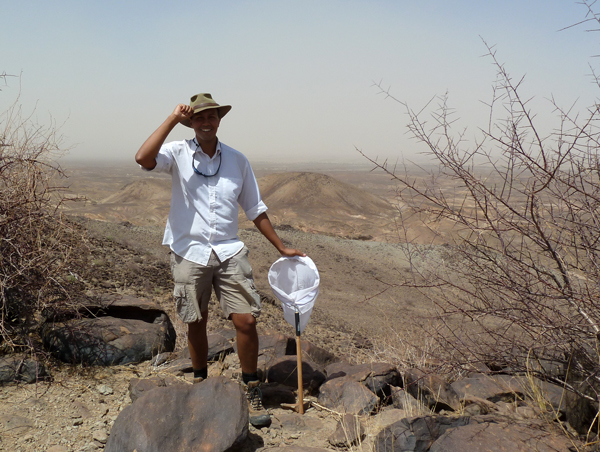 Dr. Dino J. Martins exploring Napudet hills in Turkana