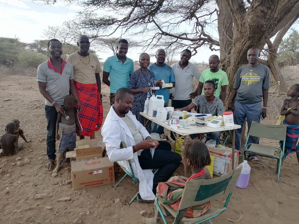 Medical staff and partners during an organized medical camp at Bacha Loki